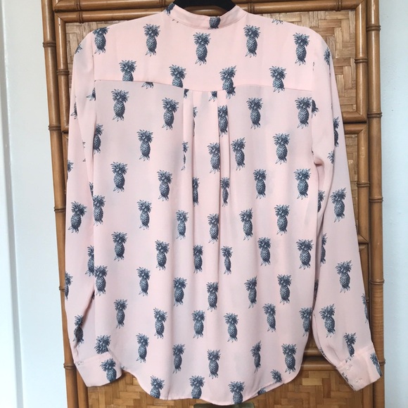 Ann Taylor pineapple blouse - Picture 5 of 8